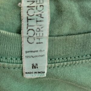 Green shirt, size M, cottage heritage, soft, says Block Girl